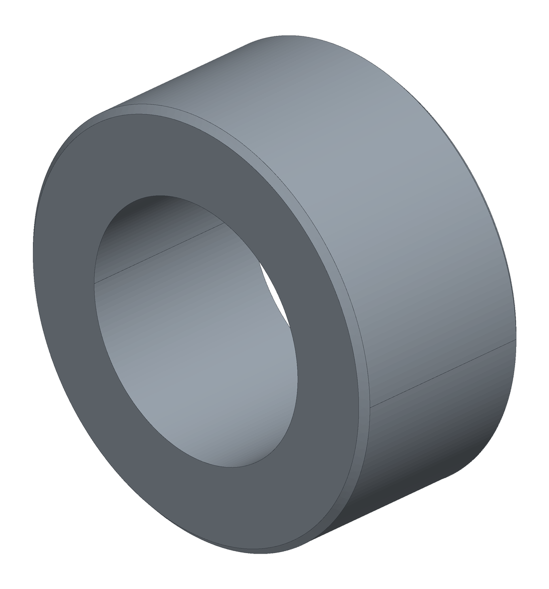 SL0003 lower rear bushing, aluminium, render